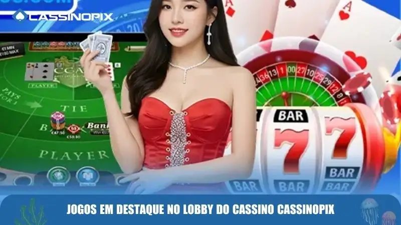 Jogos em destaque no lobby do cassino Cassinopix